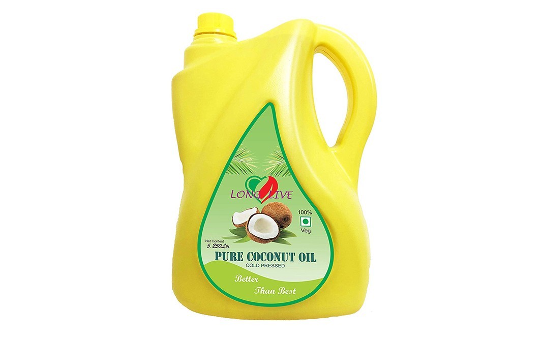 Long Live Pure Coconut Oil    Plastic Jar  5.250 litre